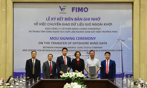 VINENERGO VÀ FIMO KÝ KẾT HỢP TÁC CHUYỂN GIAO DỮ LIỆU ĐO GIÓ ĐẦU TIÊN Ở VIỆT NAM